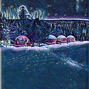 "North of midnight" winter domes 8.5 inch's  X 11